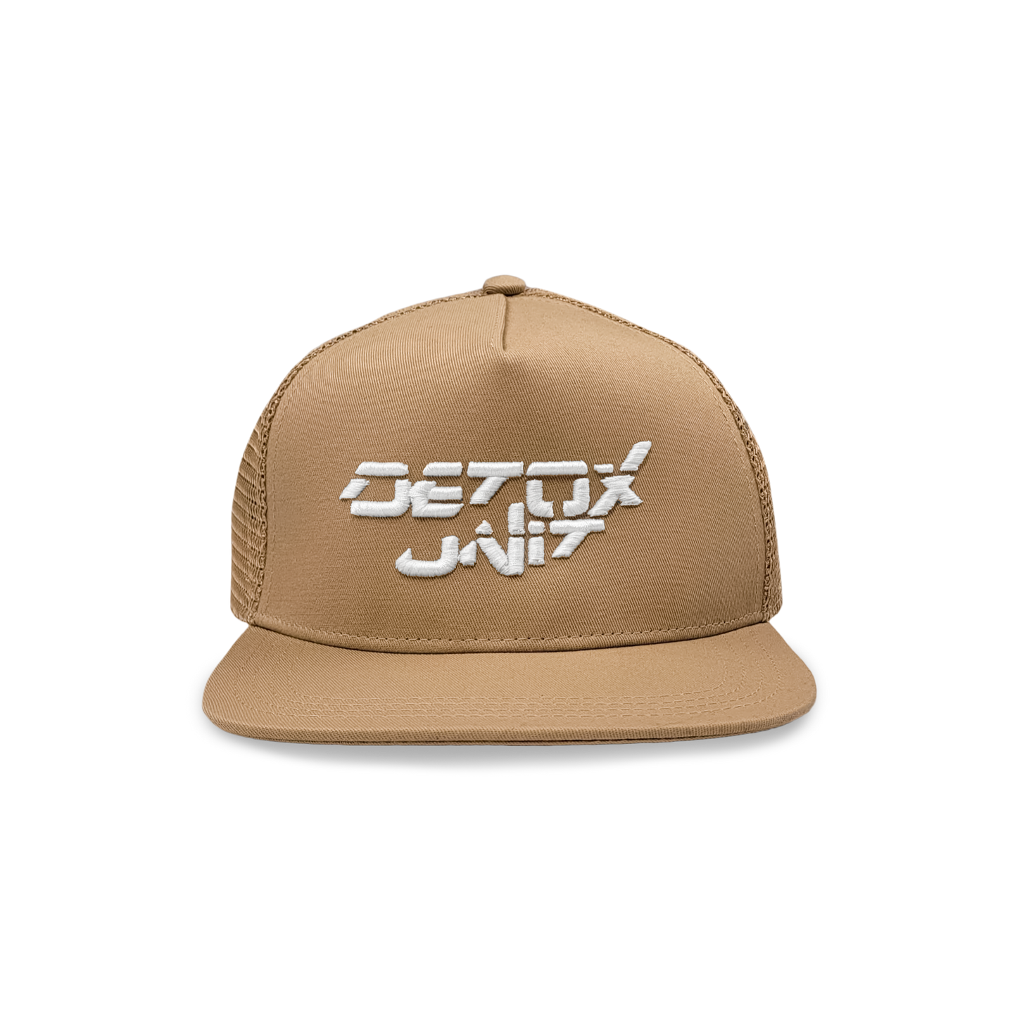 Detox Unit Logo Trucker Hat - Khaki
